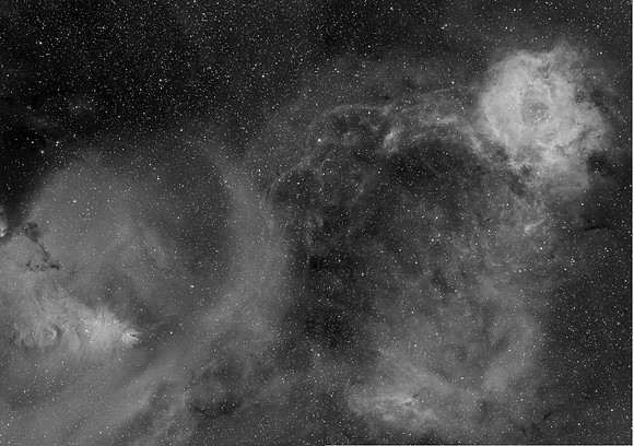 Christmas Tree and Rosette Nebulas