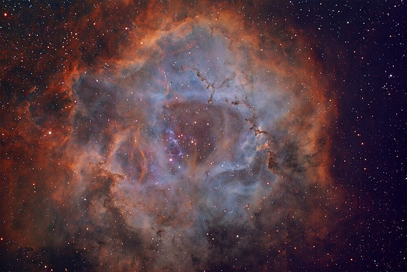 Rosette Nebula in narrowband